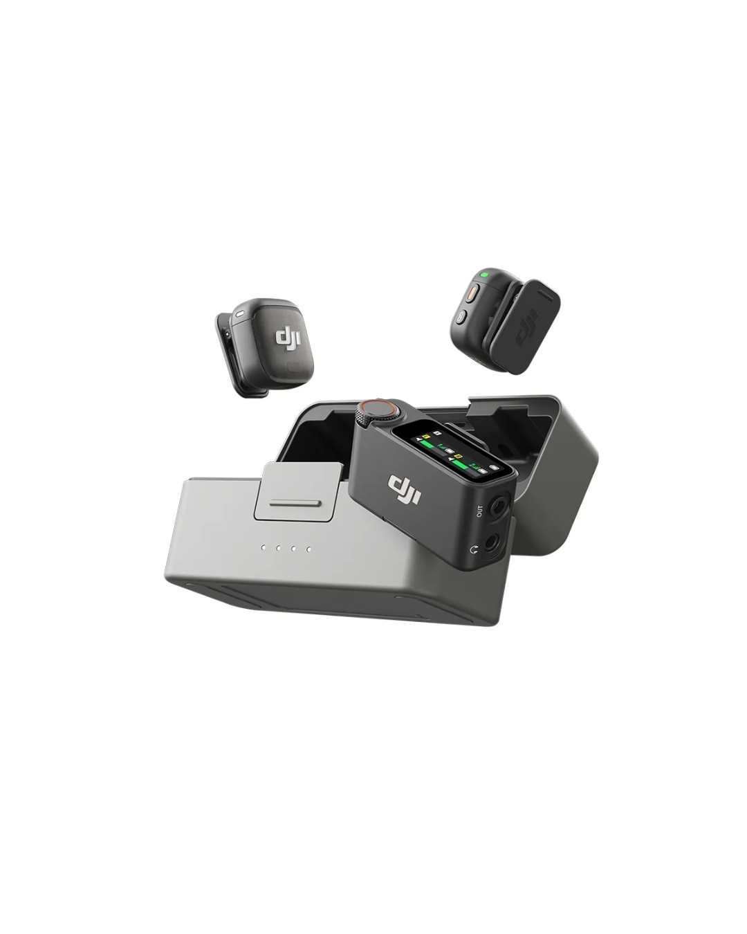 Microfone DJI Mic 3 (2 TX Microfone + 1 RX Receptor + 1 Case de carregamento) BR